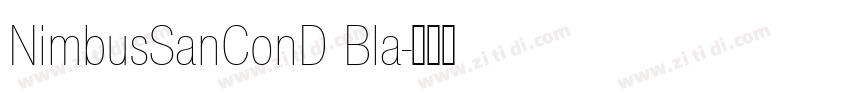 NimbusSanConD Bla字体转换 NimbusSanConD Bla字体转换